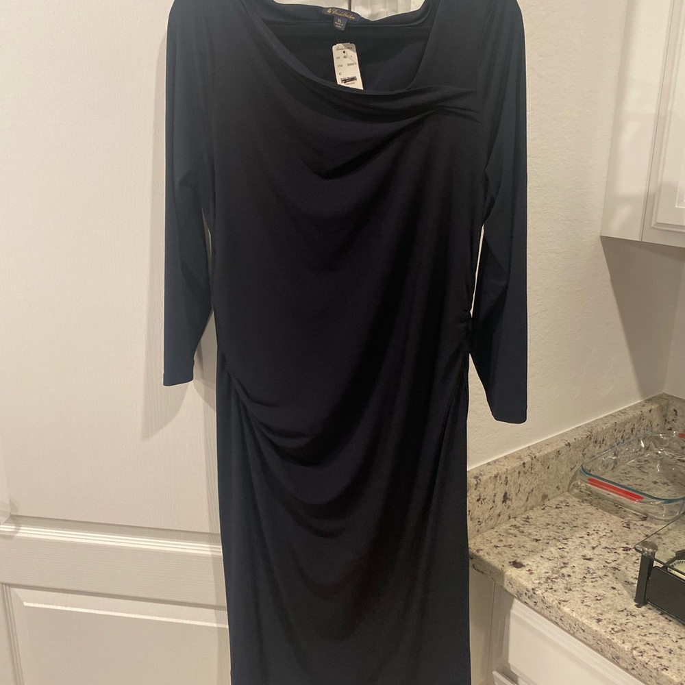 Brooks Brothers Classic Black Long Sleeve Dress